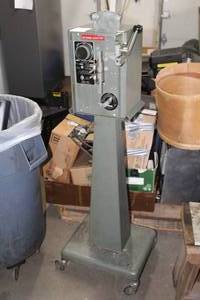 lot 295 image: Grob Inc Band Saw Welder on wheels
