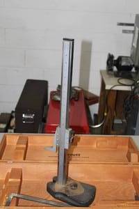 lot 317 image: Starrett No. 254 Master Vernier Height Gage  with Wood Case