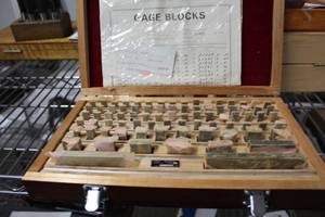 lot 316 image: Gage Blocks Set (New)  with Wood Case