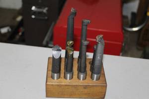 lot 330 image: Lot of (10) Boring Bars  - Wood Block