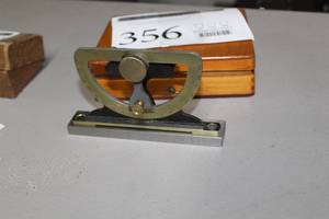 lot 356 image: Protractor with Level