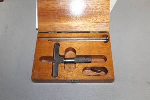 lot 353 image: Depth Gage  with Wood Case