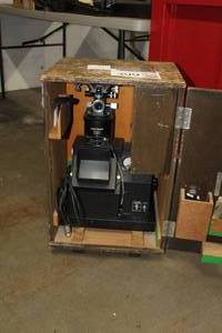 lot 399 image: Unitron Series N No. 54010 10X Optical Comparator  with Wood Cabinet