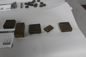lot 389 image: Lot of (5) Brass Blocks