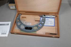 lot 409 image: Tesa Micrometer  with Wood Case
