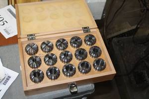 lot 413 image: ToolMex Corp Spring Collet Set  with Wood Case