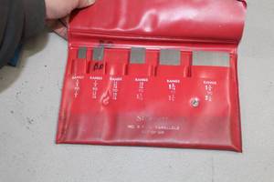 lot 252 image: Starrett No. S Parallels (Partial Set)  with Carry Pouch