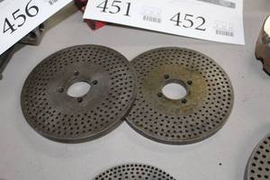 lot 456 image: Lot of (2) Index Wheels 6-34D