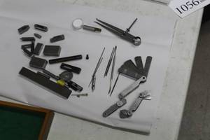 lot 1057 image: Blocks, Feeler Gauges, Caliper, Precision Tools, Misc. Parts