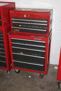 lot 303 image: Craftsman Metal Rolling Tool Cabinet & Tool Chest