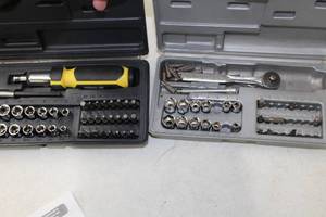 lot 1124 image: Lot of (2) 14 Drive Socket and Bit Sets
