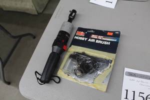 lot 1156 image: Craftsman 14 Drive Cordless Nut Runner, Hobby Air Brush