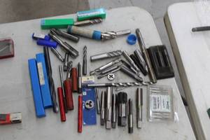 lot 558 image: Bits  with End Mill, Drill , Tap & Die