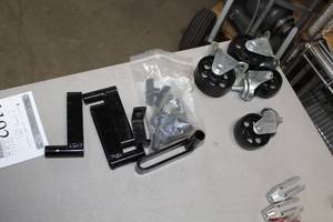 lot 1192 image: 3-12 Casters (x2), 2-34 Casters (x2), Mounts
