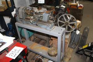lot 223A image: Sears Small Lathe  with Metal Table