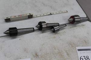 lot 639 image: Lot of (4) Lathe Live Centers #4MT
