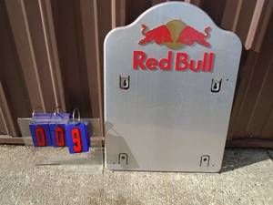 NOS Red Bull signmessage board. 18 x 24. As shown.