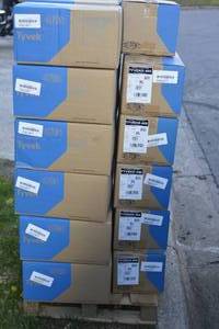 Pallet of 35 new cases of DuPont Tyvek 400 Protective Coveralls 25 in each case RETAIL $8,156