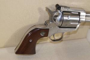 lot 1 image: Ruger New Model Blackhawk .357 Magnum Stainless Revolver - 6.5 Barrel