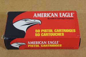 lot 18 image: 50 Federal American Eagle .45 GAP 185 Gr TMJ Ammo