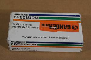 lot 20 image: 50 Armscor Precision .38 Super 125 Gr FMJ Ammo