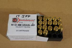lot 37 image: 17 Guncrafter .50 GI 275 Gr JFP Ammo
