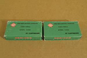 lot 58 image: 40 Norinco 7.62 x 39 Steel Case Ammo