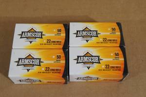lot 61 image: 200 Armscor Precision .22 LR 36 Gr HP Ammo