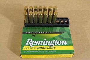 lot 74 image: 14 Remington Express .270 Win 130 Gr Core-Lokt PSP Ammo