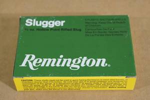 lot 82 image: 5 Remington Slugger 16 Gauge 2-34 45 Oz HP Rifled Slugs