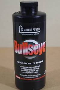 lot 107 image: 1 Lb Alliant Bullseye Smokeless Pistol Gun Powder