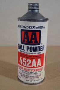 lot 112 image: 1 Lb Winchester Western 452AA Ball Smokeless Gun Powder