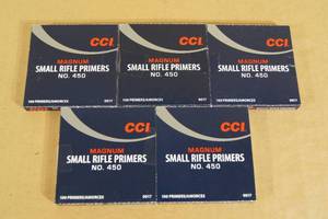 lot 120 image: 500 CCI No 450 Magnum Small Rifle Primers