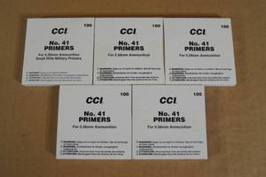 lot 124 image: 500 CCI No 41 Primers for 5.56mm Ammunition