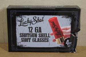 lot 149 image: Lucky Shot 12 Ga Shotgun Shell Style Shot Glasses