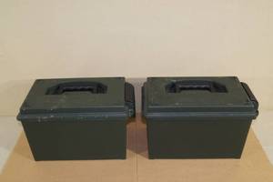 lot 134 image: 2 Plastic Ammo Cans