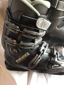 Ski Boots, Helmet & Carrying Bag