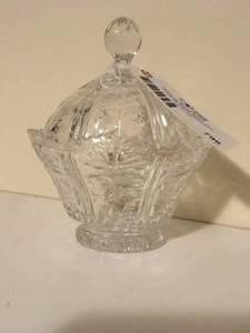 Decorative Crystal Dish wLid