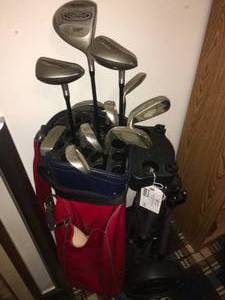 Golf Clubs, Bag & Cart