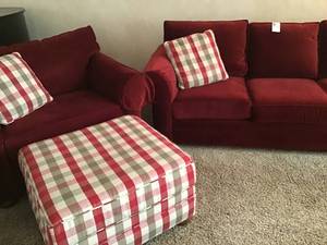 Sofa, Matching Chair & Ottoman