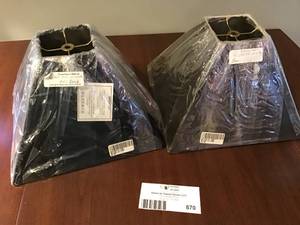 Pair of Square Lamp Shades