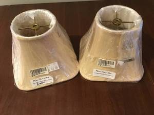 Pair of Square Base Lamp Shades