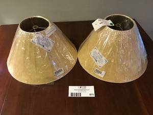 Pair of Sand Color Lamp Shades