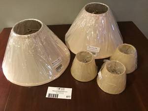 2 Sets of Natural Color Lamp Shades