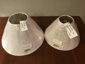 Set of 2 White Lamp Shades