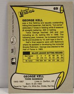 George Kill 1988 Pacific Baseball Legends # 69