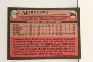 1989 Topps 6 Baseball Players Lot
