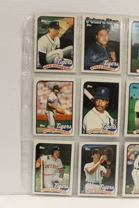 TIGERS Baseball Players 1989 Topps Lot Of 9 Cards