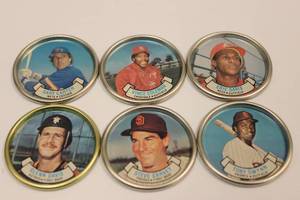 1987 Topps Baseball Coins Lot Of 6 Coins