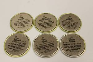 1987 Topps Baseball Coins Lot Of 6 Coins